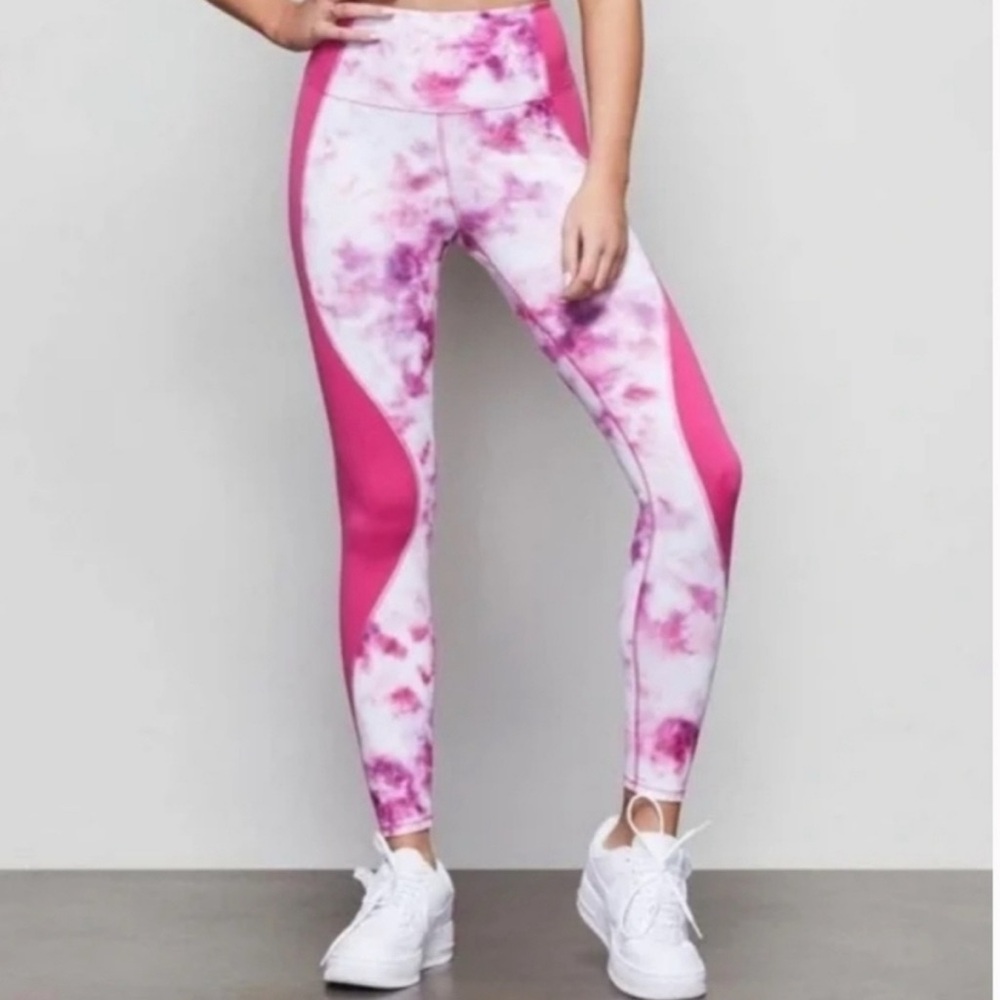 Good American Pink Quartz tie dye Leggings Size 2